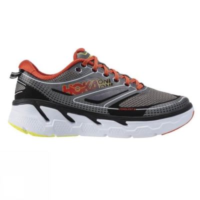 Zapatillas Running Hoka One One Conquest 3 Hombre - Gris / Naranjas - Chile TRL869703